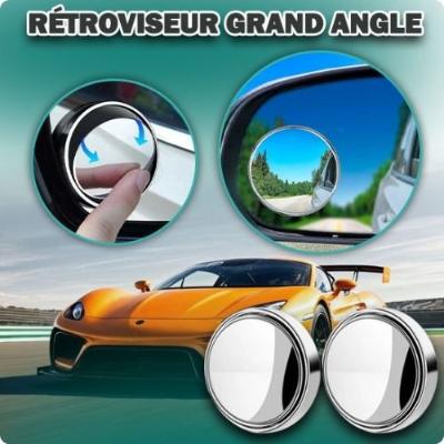 RETROVISEUR ANGLE MORT A VENTOUSE - CAR CONVEX MIRROR™ - equipeauto64.com